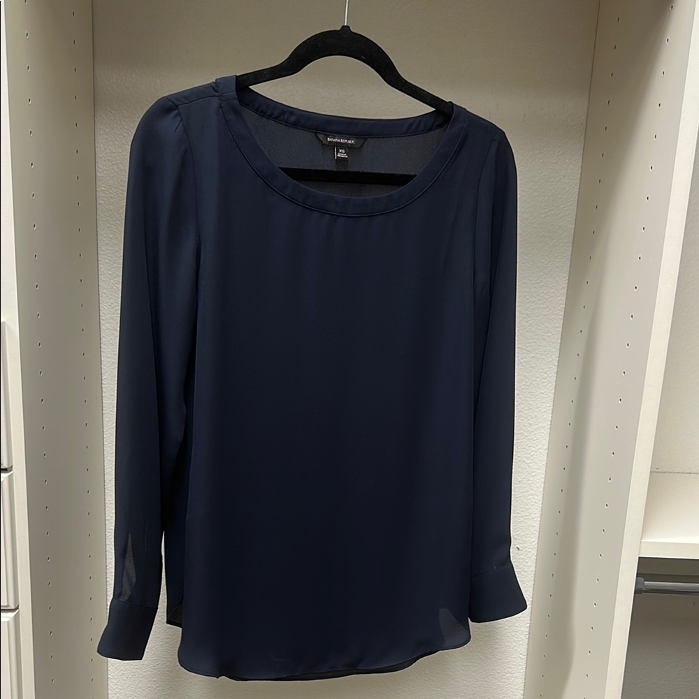 Banana Republic Navy Blouse